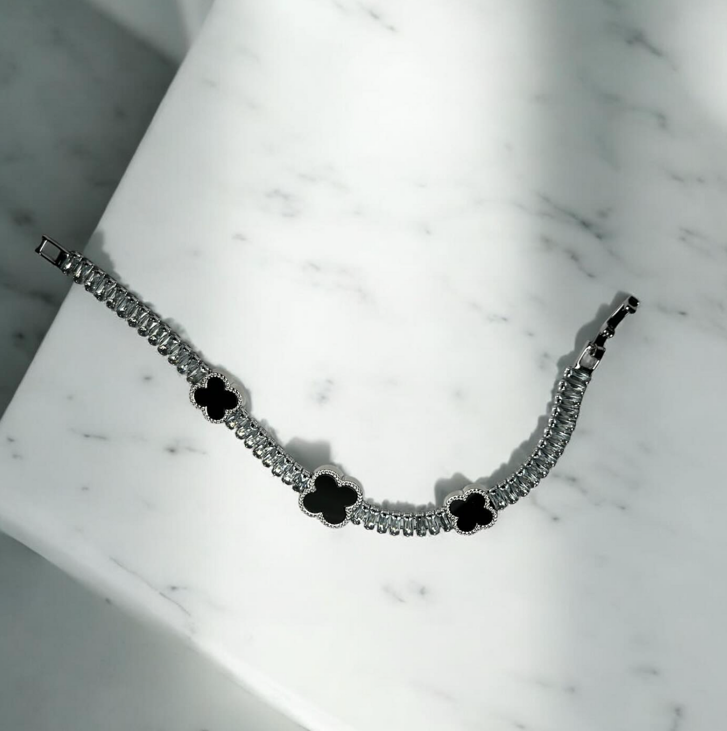 Black Clover Charms Bracelet